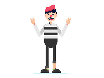 Mime Artist artist character comedy fun illustration mime