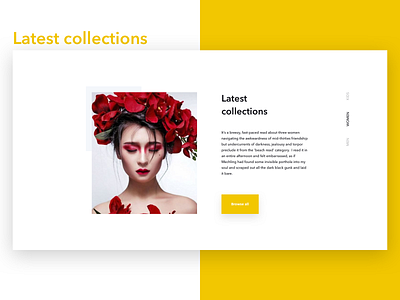 fashion & beauty clean design clean ui ecommerce landing page sketchapp ui ux web design
