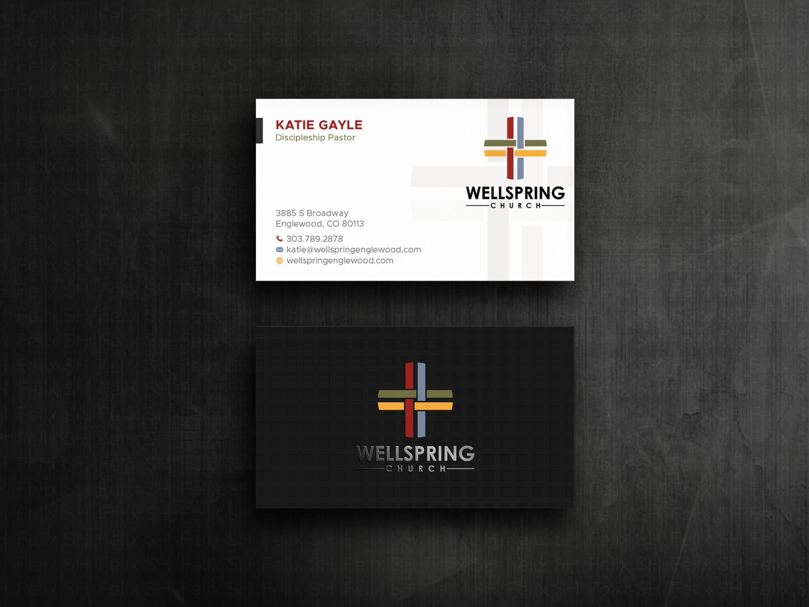 Business card design artistic branding graphic design