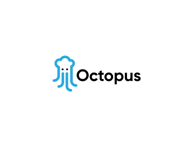 Octopus Logo branding design graphic design logo logo design logo designer vector