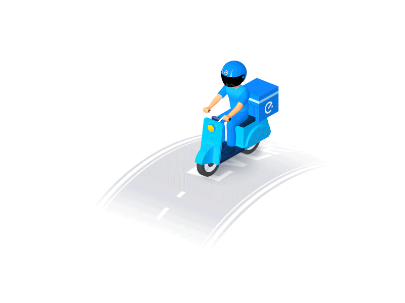 EVERYTHING 30' 3d animation bike ele.me loading looped road rolling rotation text tree 饿了么