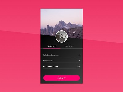 Sign Up daily ui dailyui mobile register sign up sign up ui ux