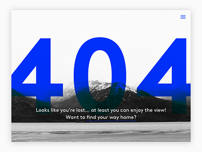Daily UI #008: 404 page
