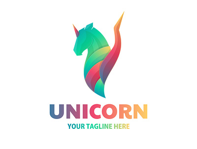 UNICORN GRADATION LOGO ILLUSTRATION branding design esport icon illustration logo ui ux vector