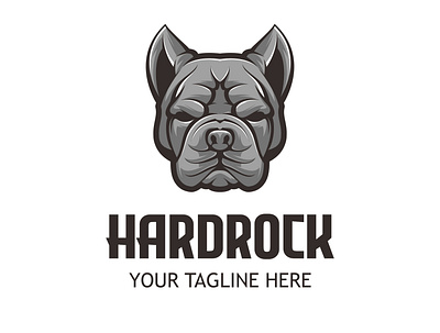 ANGGRY BULLDOG LOGO ILLUSTRATION branding design dog esport graphic design head icon illustration logo vector