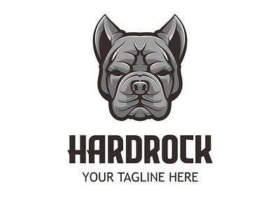 ANGGRY BULLDOG LOGO ILLUSTRATION