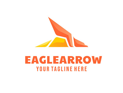 EAGLE AND ARROW LOGO ILLUSTRATION arrow brand branding company design graphic design icon illustration logo target vector
