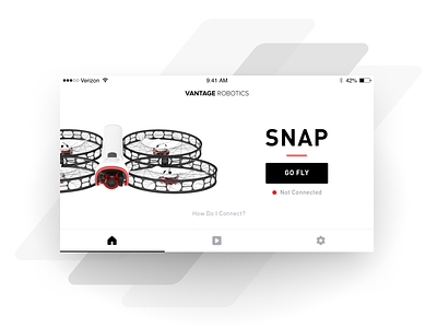 Snap iOS app android app app ui design display drone hud interaction interface ios mobile ui ux