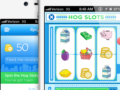 Receipt Hog's Hog Slots app ios ios app mobile mobile app receipt hog receipts slot slot machine