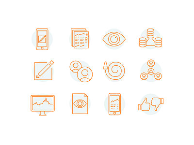 InfoScout Corp Iconography corp design icon icon set iconography illustration illustrations line work web web design