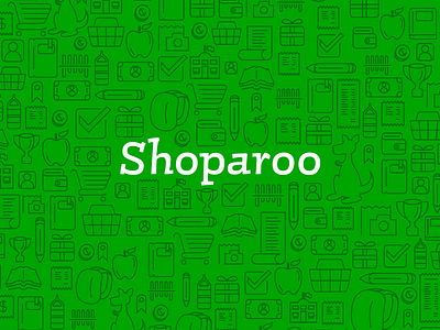 Shoparoo Pattern illustration mobile pattern school illustration pattern shop shopping ui visual design