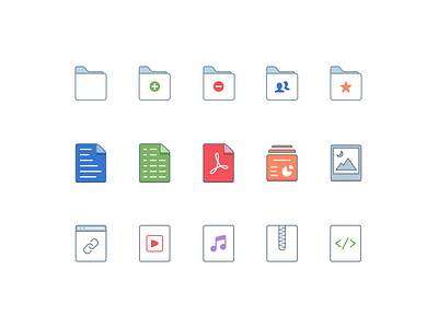 Edmodo File Type Iconography