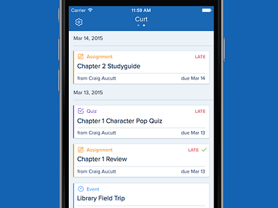 Edmodo Parents iOS Timeline Refresh