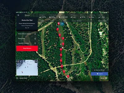 Cape Drone Operator controls design drone flight ios ipad map mobile design operator ui ux