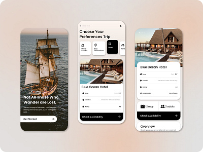 Travel App (Labuan Bajo) design mobile ui