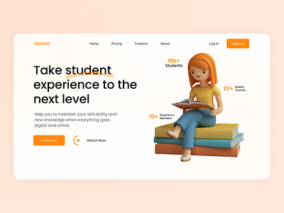 E-Learning Platform Landing Page