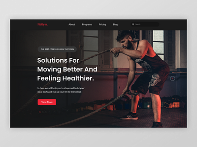 FitGym. - Fitness Landing Page💪