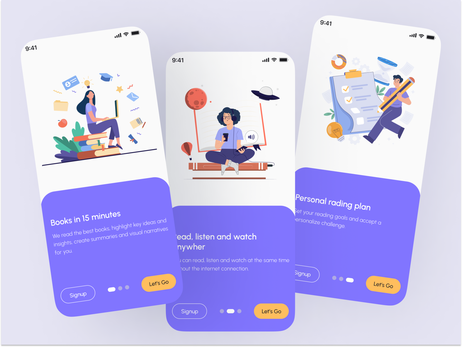 E-Learning Mobile App Ui by Md. Saikat Hawlader on Dribbble