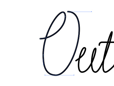 Lettering WIP beziers curves italic lettering mono weight script typography