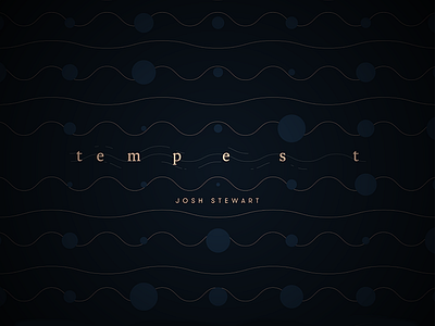 Tempest album artwork dark geometric music pattern single