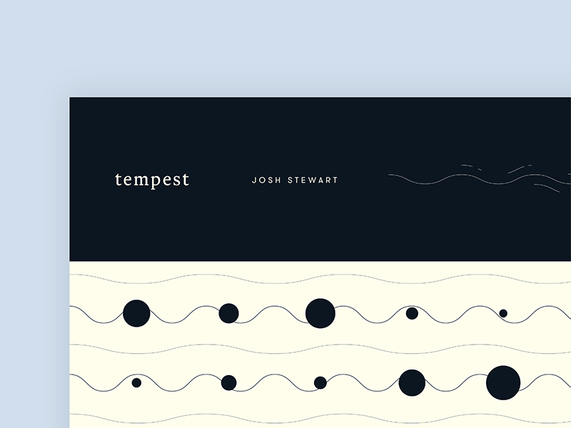 Tempest // unused concept. album artwork geometric music pattern single