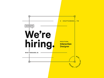 We're Hiring. hiring interaction design interface jobs layout mobile typography web design