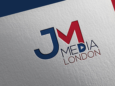 jm media london logo creative logo design jm logo jm media jm media london logo play button play button icon video logo