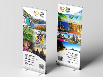 Roll Banner branding graphic design tour and travel