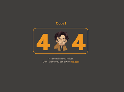 404 Page not found design ui