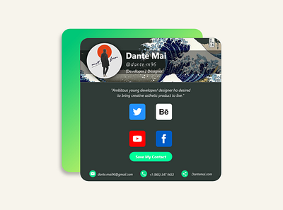 Online personal bussiness card design