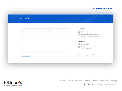 contact page