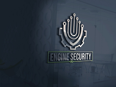 Engine Security Logo bankinglogo branding brandinglogo businesslogo design financiallogo furniturelogo illustration logo ui