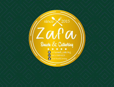 Zafa Snack & Catering Logo design illustration logo