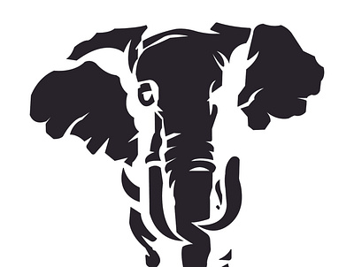 Elephant adobe illustrator al animation branding design flat graphic design icon illustration logo logo design minimal minimalist logo typography vector vector design vector tracing