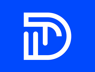 DT Logo Concept adobe illustrator design icon illustration logo typography vector