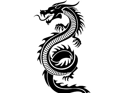 China Chinese Dragon Vector Illustrator adobe illustrator branding design icon illustration logo typography ui ux vector