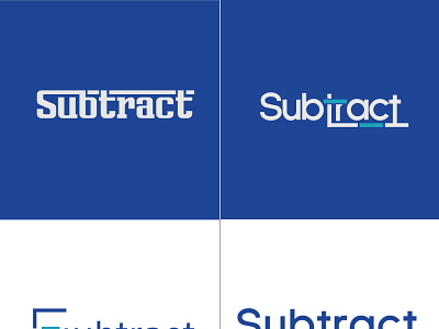 Logo design for substract company app branding design graphic design illustration logo typography ui vector