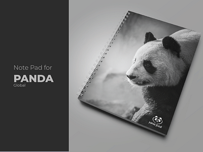 Note Pad Design for Panda Global branding design graphic design illustration typography