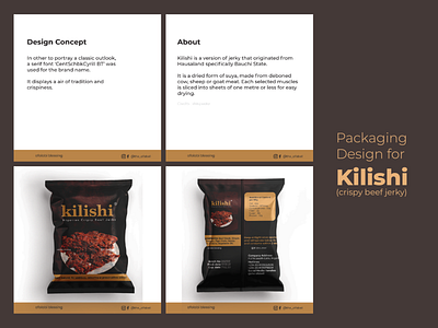 Packaging Design for Crispy Beef Jerky (Kilishi) branding design graphic design illustration logo typography ui