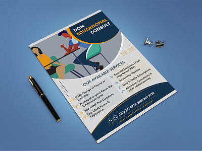 Flyer Design for an Education Consult branding design graphic design illustration typography vector