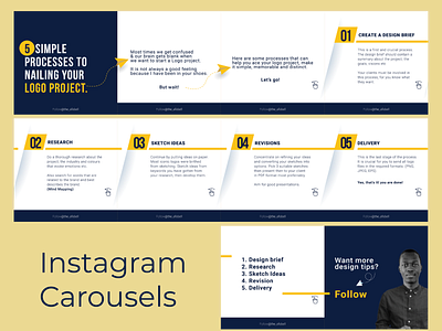 Carousel Design for Instagram design graphic design typography