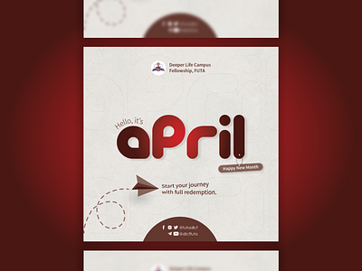April New Month Design branding design typography