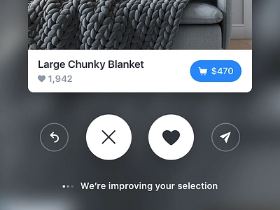 Large Chunky Blanket app blanket buy card chunky heart ios love share ui