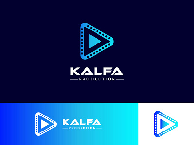 KALFA PRODUCTION LOGO branding film logo graphic design logo logo design production logo