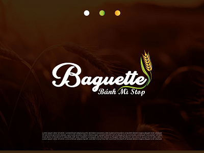 Baguette Logo graphic design logo logo design