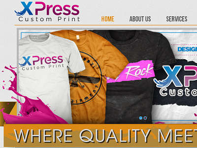 XPress Custom Print Website custom ecommerce print printing t shirt website
