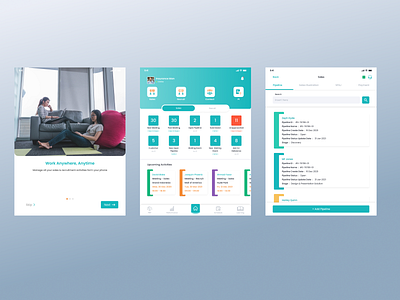 Activity Management System Tablet Mockup