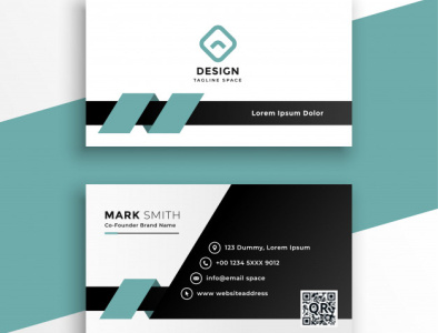 Cyan Lorem Business Card