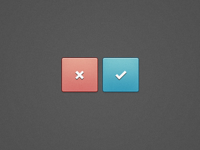 Faded Square Buttons