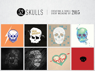 52 Skulls - Volume 1 illustration skull skulls
